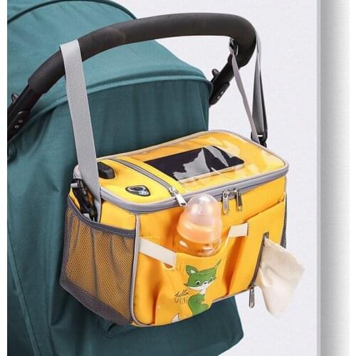 Newly Portable Baby Stroller Storage Bag Multifunctional Large Capacity Organizer Waterproof for Outdoor Travel Camping