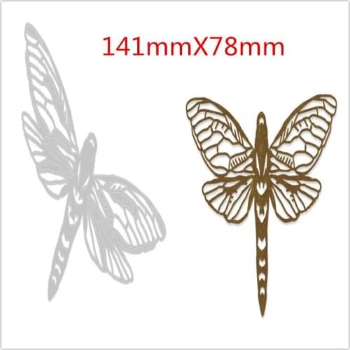New Arrival Dragonfly Metal Cutting Dies and Stamps for DIY Scrapbooking photo album Decorative Embossing Paper Cards
