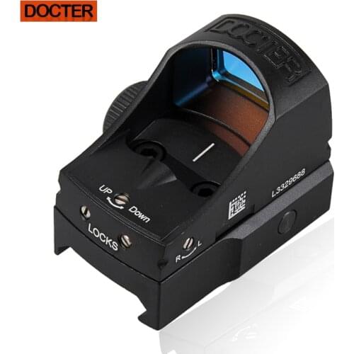 DOCTER Automatic Illuminate Tactical Reflex Red Dot Sight For Airsoft Hunting Rifle Scope With 20mm Mount And GLOCK Mount