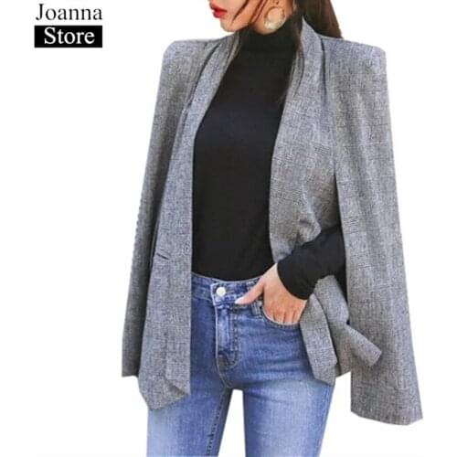 Coats and jackets Women Long Sleeve Lapel Cape Suit Coat Poncho Cloak jacket Office ladies jaket plus size clothes fashion Femme