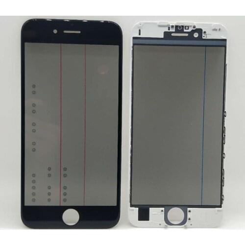 PF 10PCS AAA 4 in 1 Cold Press front outer glass lens with frame OCA+Polarizer for iphone5/5s/6/6p/6s/6sp/7/7p/8/8p