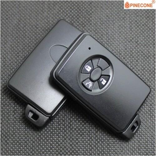 PINECONE Key Case for TOYOTA RAV4 REIZ MARK X Yaris Corolla 3 Button Replacement Keyless Smart Car Key Fob Shell Classic Black