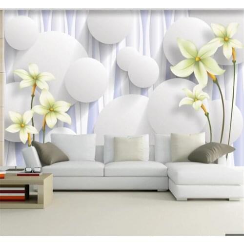 Custom wallpaper large 3d murals beautiful romantic warm flower TV background wall papers home decor painting mural 3d wallpaper
