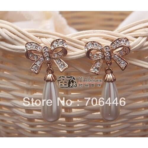 Женские золотые серьги ReiFeng Jewel China At AliExpress