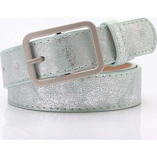 103x2.8cm New Ladies Gold Shiny Black Wide Waist Belt For Women Jeans Fashion Silver Pin Buckle Belt Female Cinturon Mujer