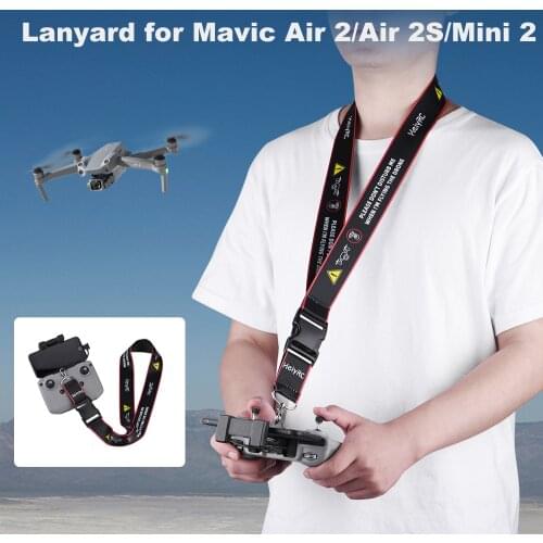 For DJI Mavic Air 2/Air 2S/Mini 2 Drones Remote Control Hook Holder Strap Neck Lanyard Safety Strap Belt Sling Mount Accessories