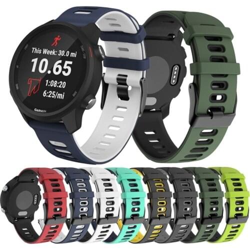 20mm 22mm Strap For Samsung Galaxy watch 4 Active 2/3/46mm/42mm/Gear Sport S3 S4 Silicone bracelet For Huawei GT 2/pro band