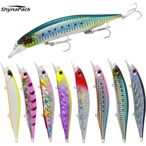 Jerkbait Minnow Fishing Lure 135mm Hard Plastic Bait Artificial Lures Bass Pike ABS Wobbler for Fish Hooks Crankbait 3D Eyes Sea