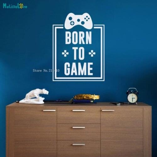 Video Game Art Gaming Home Decoration Gift For Gamer Self-adhesive Murals Kids Room Vinyl Wall Sticker Decal YT1835