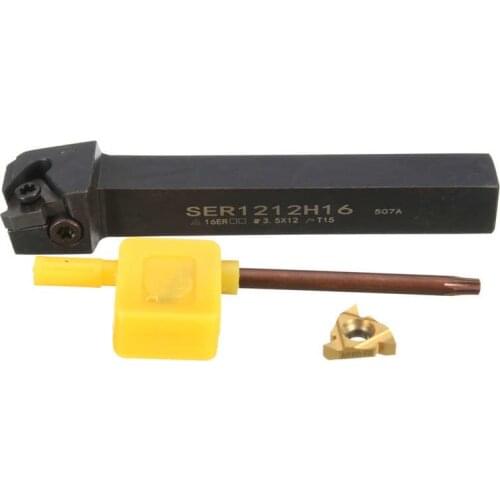 SER1212H16 100mm Lathe Thread Turning Tools CNC Threading Tools Lathe Machine Tool Holder w/16ER Insert T15 Spanner