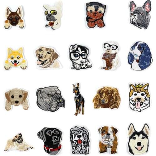 Iron on Clothes Patches Water soluble Embroidery Animal Cartoon Badges T-shirt Down Jacket Shoes Bags Patches DIY