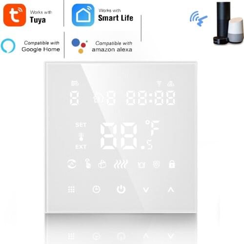 Tuya WiFi Smart Thermostat, Electric Floor Heating Water/Gas Boiler Temperature Remote Controller for Google Home, Alexa