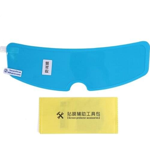 Universal Motorcycle Helmet Optional Clear Rainproof Film Anti Rain Clear Anti-Fog Patch Screen for K3 K4 AX8 LS2 HJC MT Helmets
