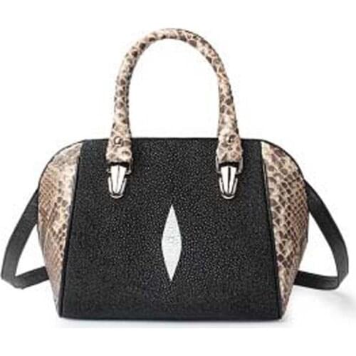 Yuanhui new Thailand Pearl fish skin Female bag One shoulder worn Female shell bag fashion stingray skin women handbag
