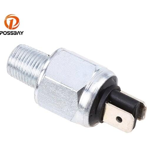 POSSBAY 10mm Bolt Motorcycle Hydraulic Brake Stoplights Switches W/Cable for Harley Davidson Sporster Stop Lights Switch+Cables