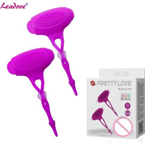 Women Vibrating Nipple Massager Breast Vibrator Breast Clip Enlarge Stimulating Sex Products Sex Toys for Female Masturbation