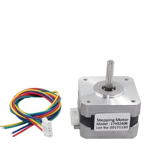 1 PCS 17HS2408 4-lead Nema 17 Stepper Motor 42 motor 42BYGH 0.6A CECNC Laser and 3D printer motor