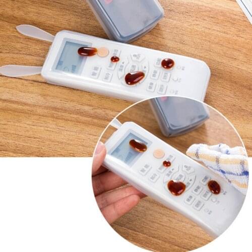 Clear Silicone Remote Control Covers Air Condition Control Case Waterproof Dust-proof Storage Bag Organizer