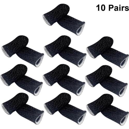 10 Pcs Finger Sleeve Screen Touch Breathable Game Finger Cover Elastic Soft Finger Cot Anti-Sweat Thumb Protector For Phone