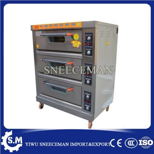 3layers 9trays electric oven stainless steel for commercial use