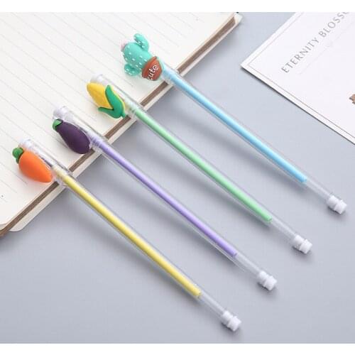 40 pcs Vegetable Neutral Pen Simplified Style Students use stationery wholesale creative cute and beautiful gel pen