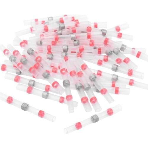 50Pcs SST-S21/S31 Waterproof Solder Seal Wire Connectors Heat Shrink Butt Connectors