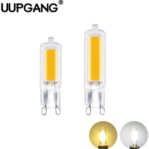 Ampoule Glass G9 COB LED Lamp 2W 4W Mini LED Bulb AC 110V 220V Spotlight Chandelier Lighting Replace Halogen Lamps No Flicker