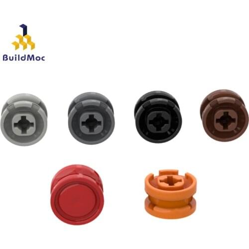 BuildMOC Assembles Particles 93594 smooth small wheels For Building Blocks Parts DIY LOGO Education