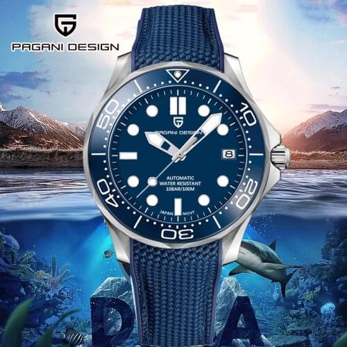 PAGANI DESIGN Mens Watch Automatic Luxury Brand Military Command Mechanical Men watch Japan NH35A Sports Waterproof Watch 007