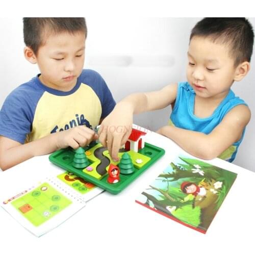 Childrens Little Red Riding Hood And Wolf 4 Years Old 3 Years Old Early Education Logic Thinking Training Game Toys 2021