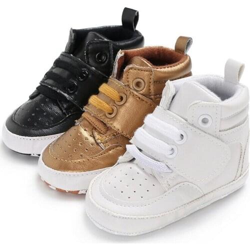 Baby Shoes Pu Leather Baby Boys Boots Shoes Autumn Winter Sports Sneakers Newborn Baby First Walkers Toddler Soft Anti-Slip Shoe