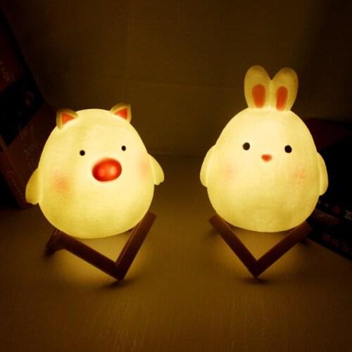 Baby Night Light Led Light Bunny Bear Marquee Sign 3d Mood Light Childrens Gift Bedroom Decoration Night Light