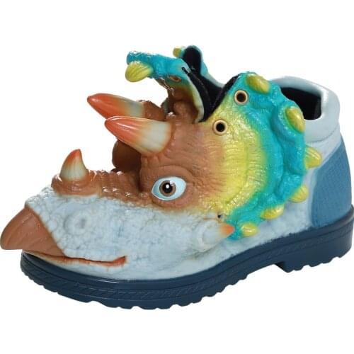 Funny Winter Spring Family Matching shoes thickening sneaker antiskid kids Halloween fleece dinosaur Christmas shoes girl/boys