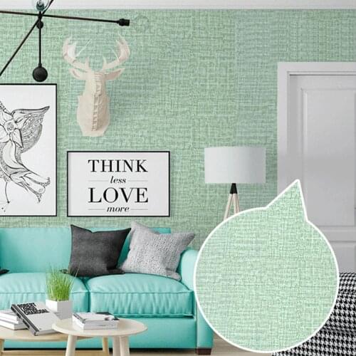 Linen Wallpaper Texture Beige Dark Grey Peel and Stick Wallpaper Thick Self-adhesive Modern Plain Fabric Wall Paper Covering