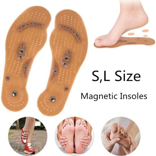Foot Massage Magnetic Insole Feet Physiotherapy Therapy Acupressure Magnetic Massage Insole Slimming Insoles Foot Care Tool