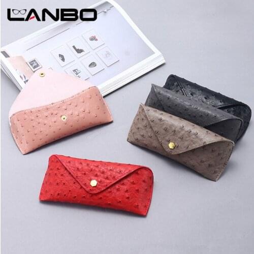 Fashion Men Women Portable Glasses Case Magnetic PU Leather Retro Sunglasses Eyeglass Box Holder Eyewear Accessories