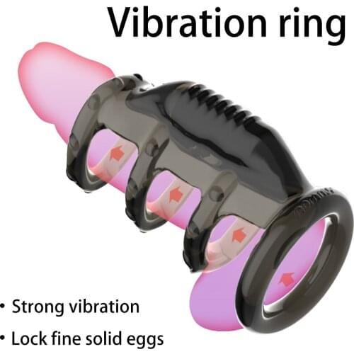 Male sex toys Silicon Vibrating Penis Rings Male Time Delay Ejaculation Adult Sex Toys for Men Erotic Products Built-in Batterys