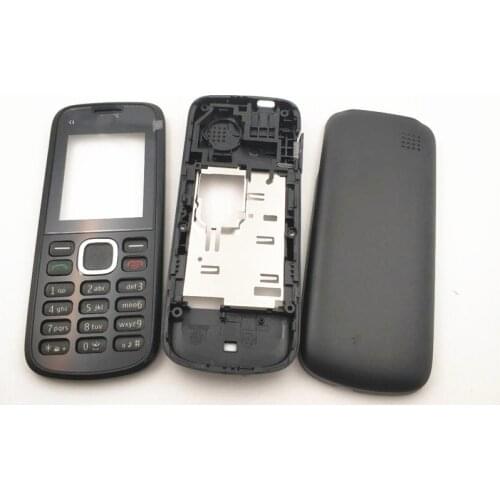 New Full Phone Housing Cover Case With English Keypad For Nokia c1-02 c102
