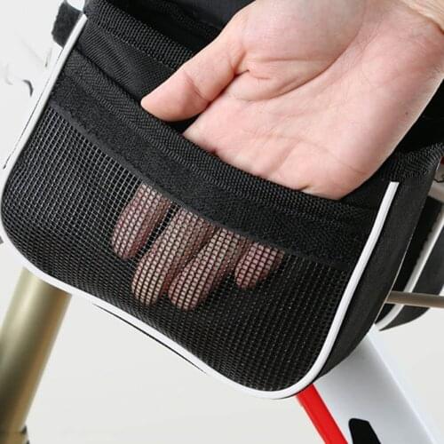 Durable Large Capacity Bike Bicycle Front Basket Waterproof Tube Handlebar Bag Outdoor Accessories ASD88