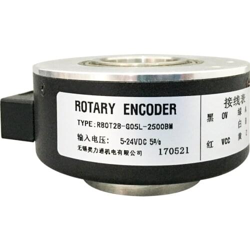 R80T28-G05L-2500BM Large hollow photoelectric encoder