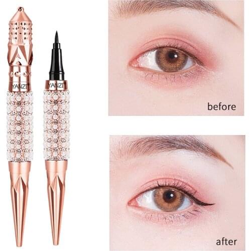 1 Pcs Black Eye Shadows with Black Color Eyeshadow Cosmetics Eyeliner Make-up for Women Eyes Liquid Shadows Pen