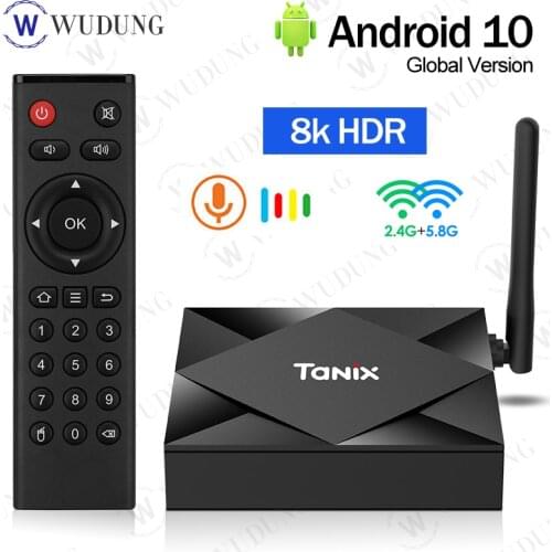 Tanix TX6S Android 10.0 Smart TV-Box Allwinner H616 64-bit Quad Core Support 8K HDR BT WiFi Youtube 2G/4G RAM 8G/32G/64G ROM