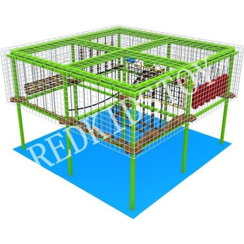 EU Standard Top Quality Adventure Rope Playground With Lots of Fun HZ-80509