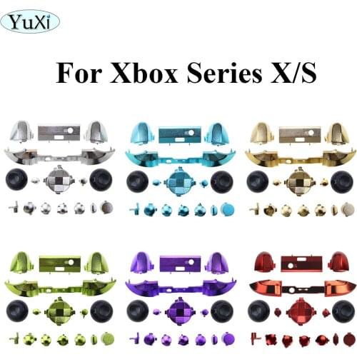 YuXi Gamepad Button Parts For Xbox Series X Game Controller Replacement Chrome Joystick D-pad Button Kits Accessories
