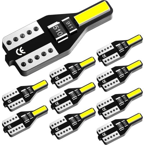 10x T10 LED W5W 194 Auto Led Interior Light Trunk Lamp Car Lights for Honda Civic Accord CRV HRV Jazz Fit NC750X Xenon 6000K 12v