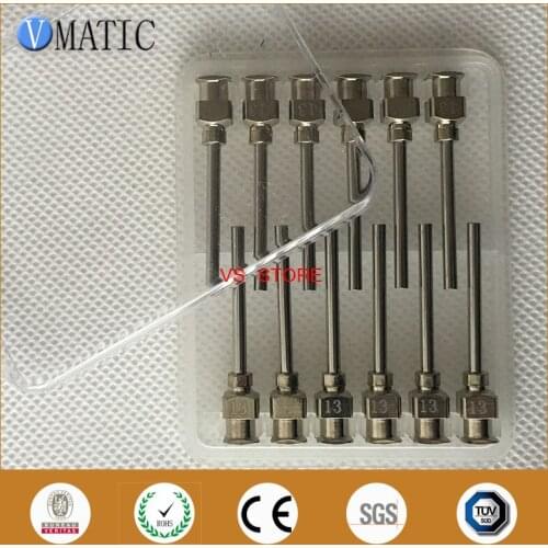 Free Shipping 12Pcs 1 Inch Tip Length 13G Blunt Stainless Steel Dispensing Needles Tips With Factory Price