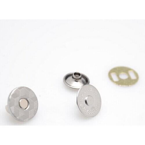 14mm Purse Rivet Magnetic Snaps Button Nickel Magnetic Fasteners 200sets/lot