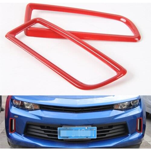 2Pcs Car Daytime Running Light DRL Lamp Decoration Frame Trim Car-styling Moulding Sticker For Chevrolet Camaro 2017