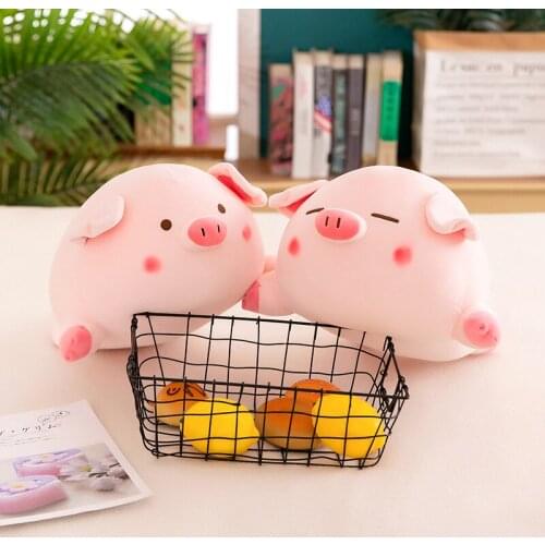 25/35/45CM Cute Angel Love Pig Cartoon Plush Toy Stuffed Soft Animal Pig Doll for Childrens Gift Kid Toy Kawaii Gift for Girls