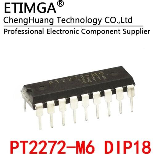 5PCS/LOT PT2272-M6 SC2272-M6 DIP18 Remote control decoder chip